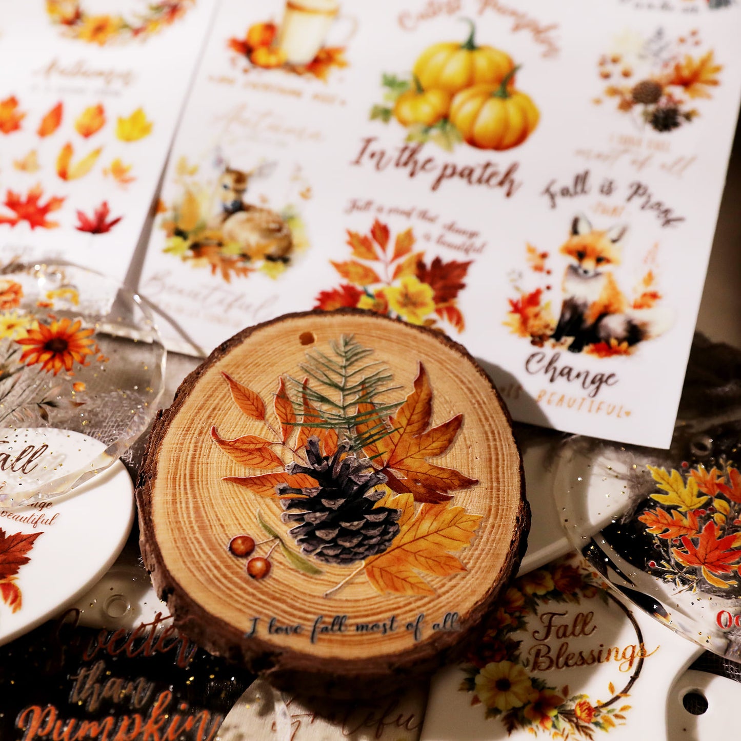 Autumn Theme Transfer Sticker
