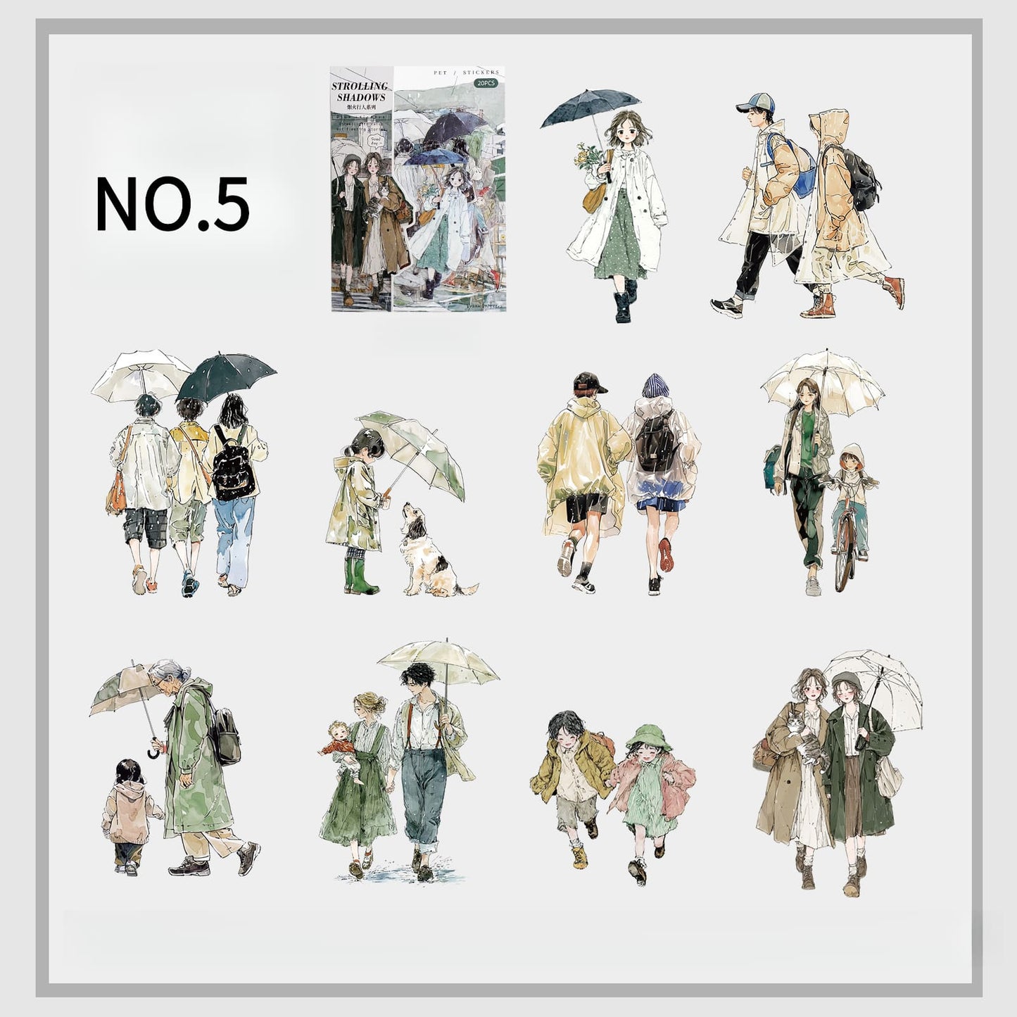 Street Walkers PET Sticker Pack