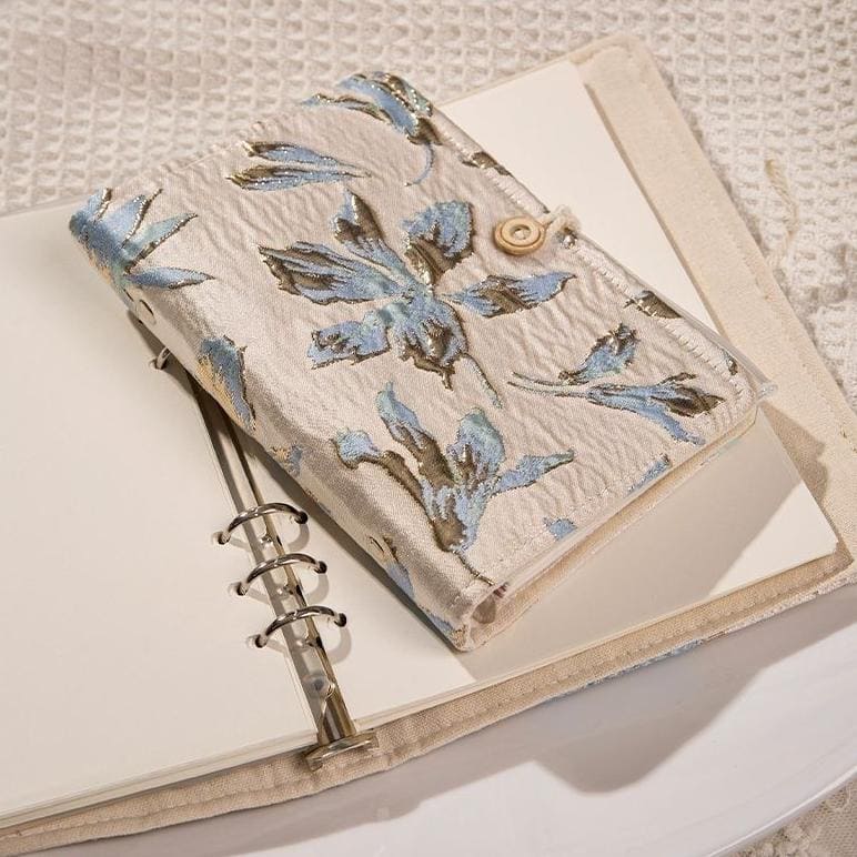 Blue Flowers Detachable Loose-Leaf Journal