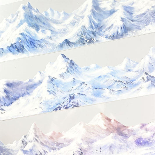 Snowy Mountain RangeOne Cycle PET Tape