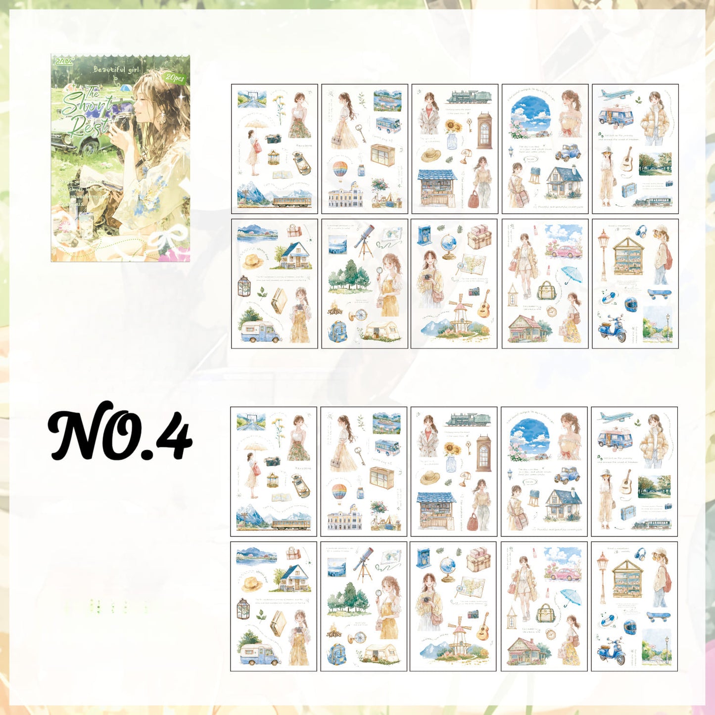 Everyday Life Character Sticker Book