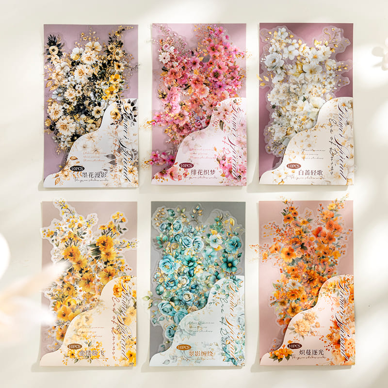 Watercolor Flower Stickers