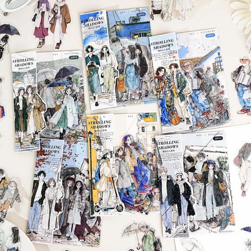 All six sticker set options displayed together