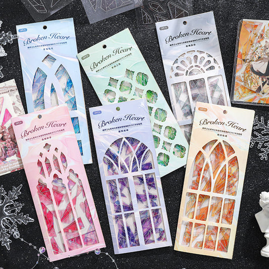 Glass Fragments PET Stickers