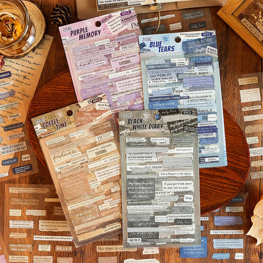 Vintage Old Time Series Stickers