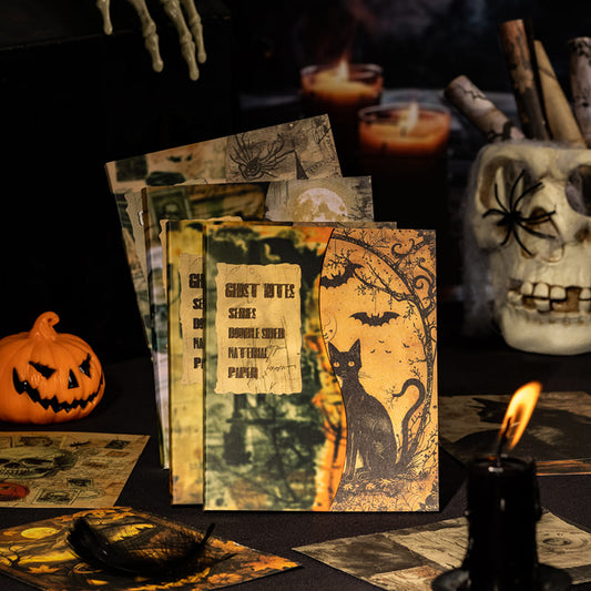 Ghostly Theme Scrapbook Paper