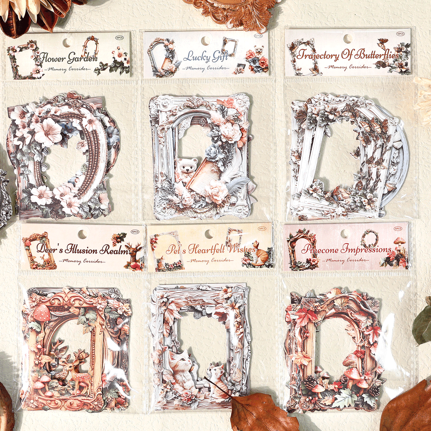 Floral Frame Theme Stickers