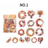 Wreath autumn hard card sticker