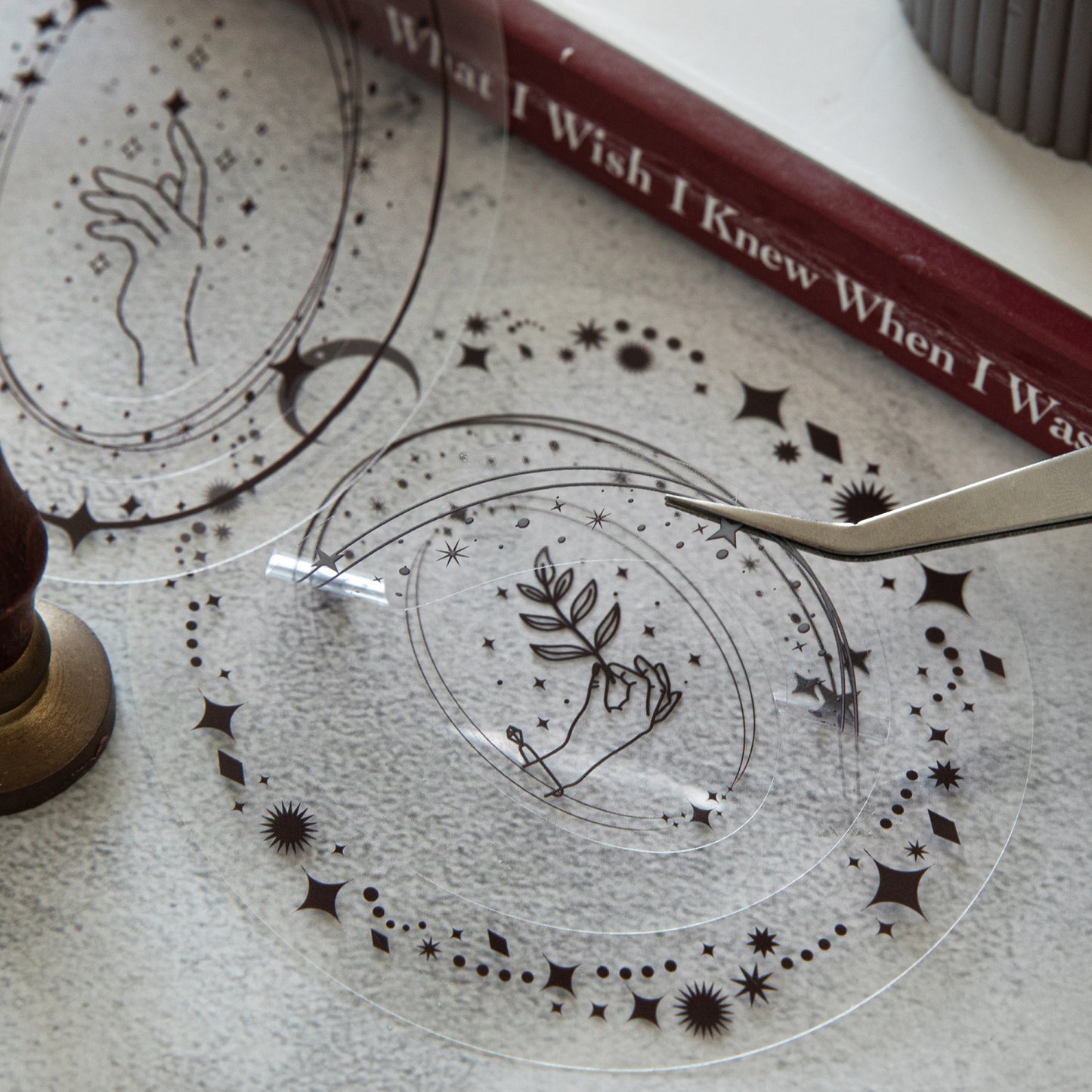 Galaxy Theme Die-cut PET Stickers