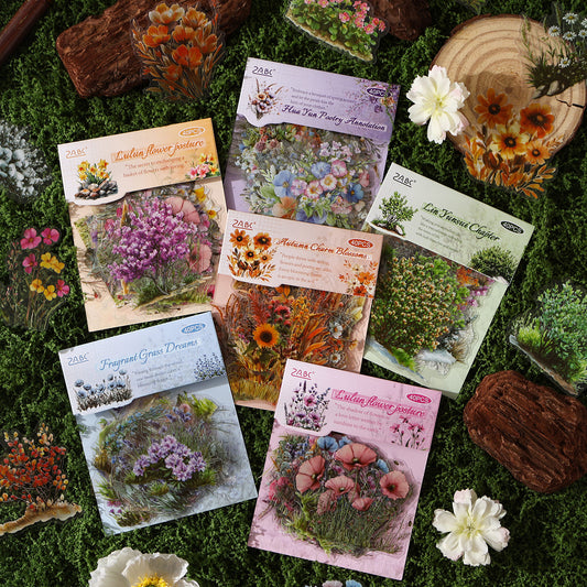 40pcs Floral Theme Sticker