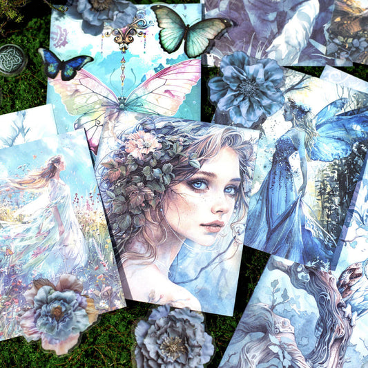 Vintage Floral Character Material Pack