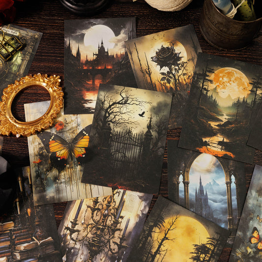 20PCS Gothic Age Scrapbook Paper