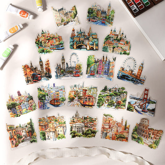 City-themed Stickers