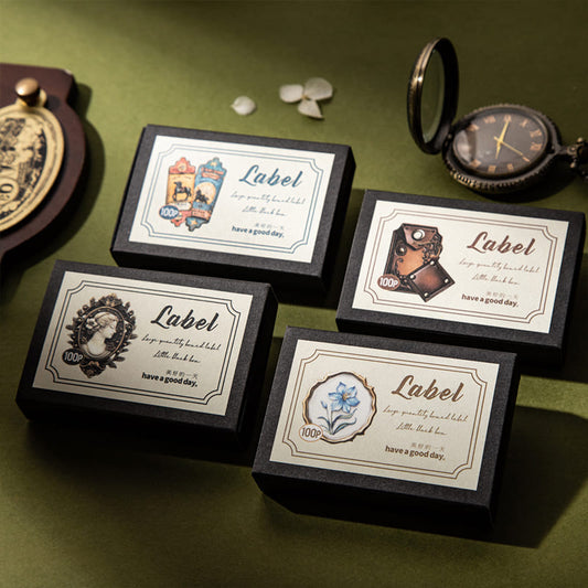 100PCS The Mystery Box Sticker Collection