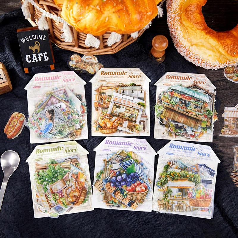 20PCS Romantic Shop Series Stickers