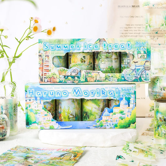 4PCS Garden Series Tape