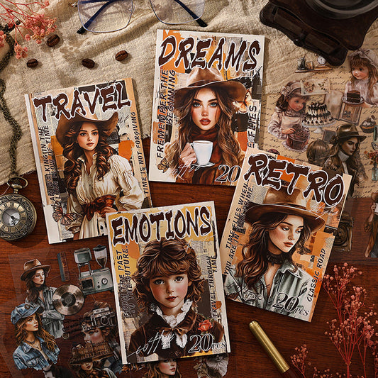 Vintage Character Sticker Book