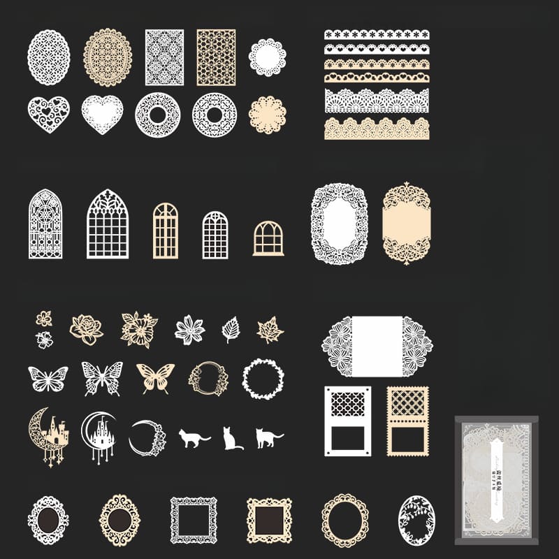 Lace Set Scrapbook Paper
