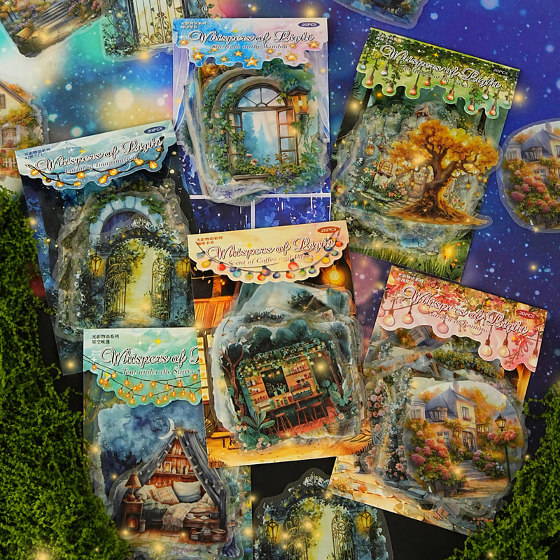 Glow-in-the-Dark & Light Theme Stickers