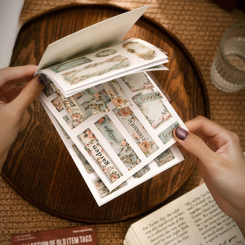 Vintage Label Sticker Book