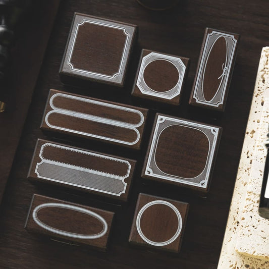 Border Theme Wooden Stamp