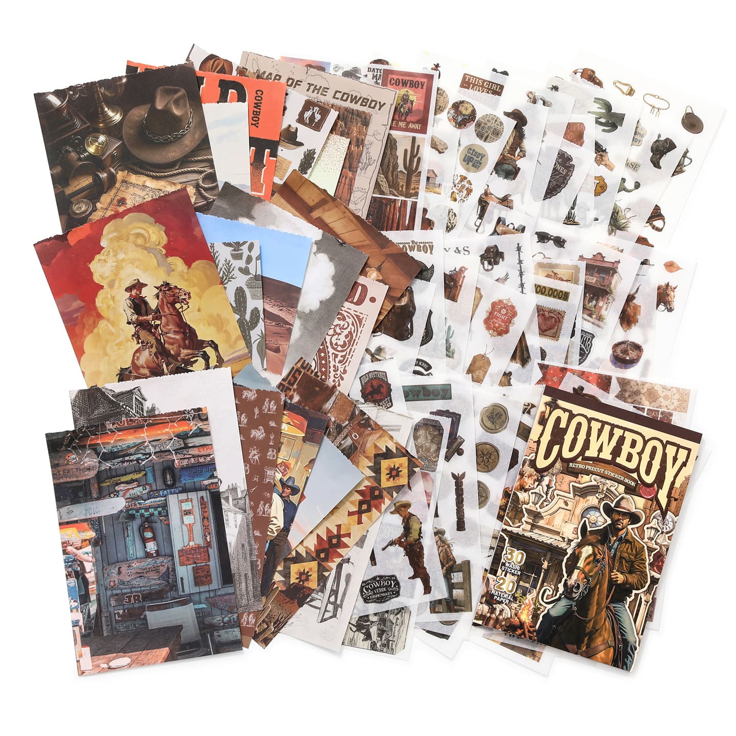 Western Cowboy Sticker Book