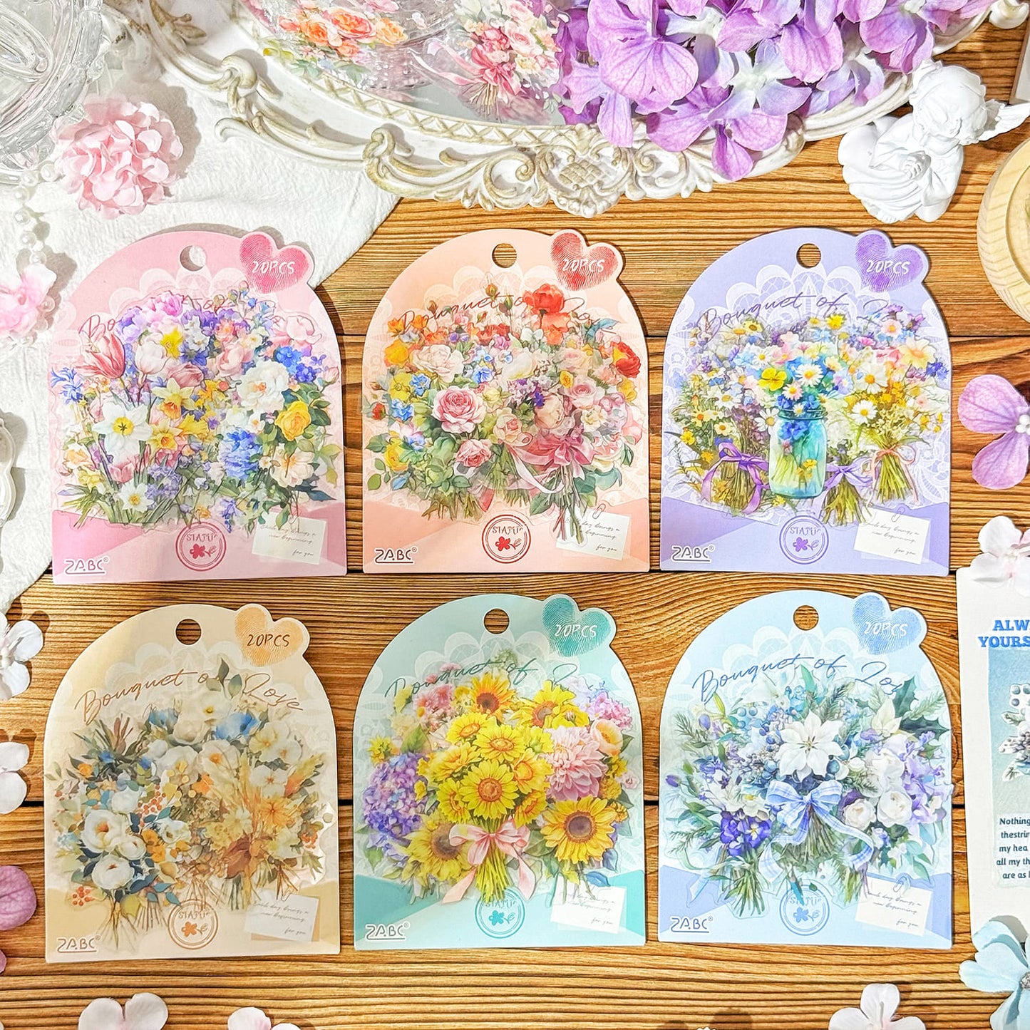 Bouquet PET Stickers