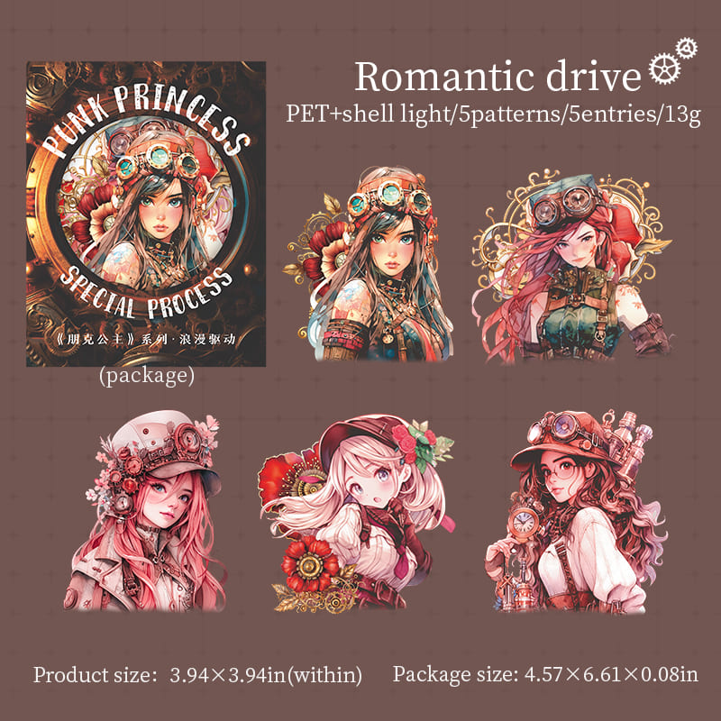 Punk Princess Series Stickers