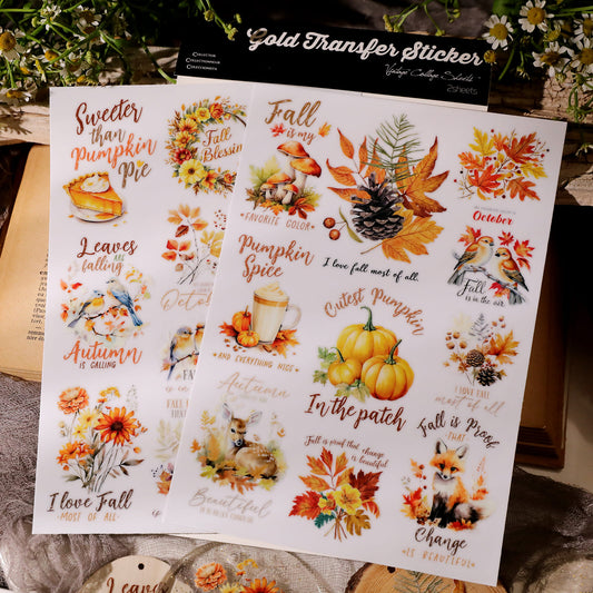 Autumn Theme Transfer Sticker