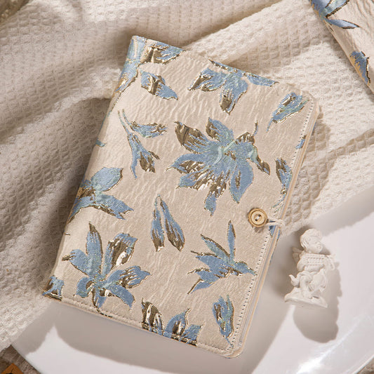 Blue Flowers Detachable Loose-Leaf Journal