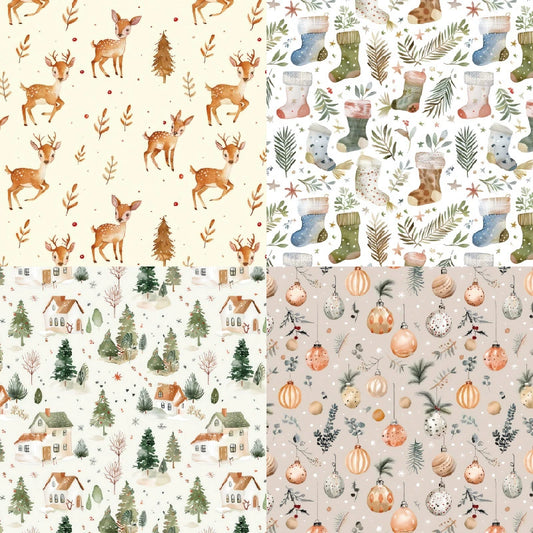 Christmas Scrapbook Paper - Collection 3