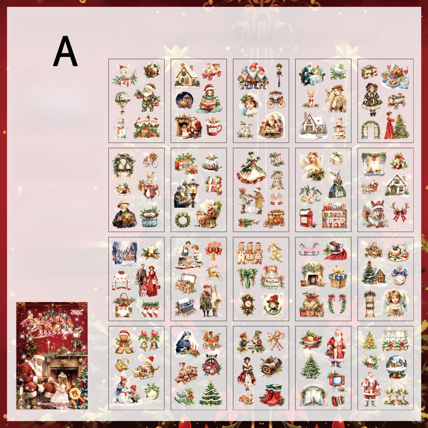 Die-cut Christmas Sticker Book