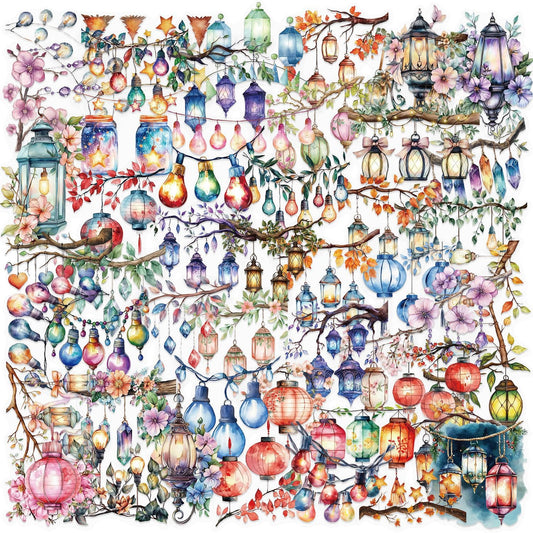 50PCS Lights Sticker Pack