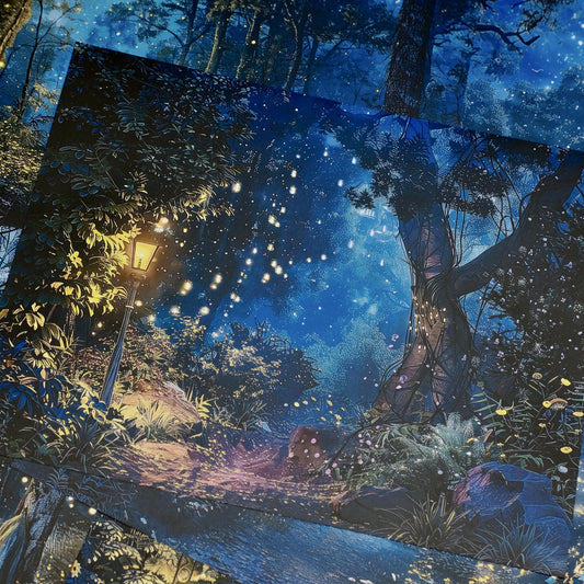 Magical Starry Sky Scrapbook Paper