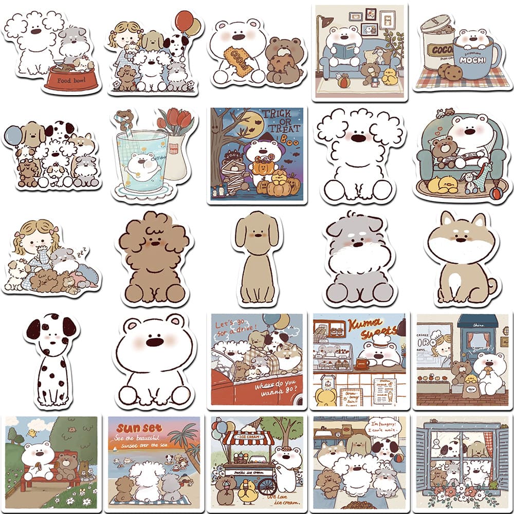 50PCS Cute Cartoon Stickers
