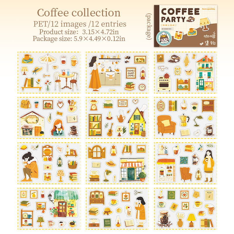 Coffee Queue Series Sticker Pack