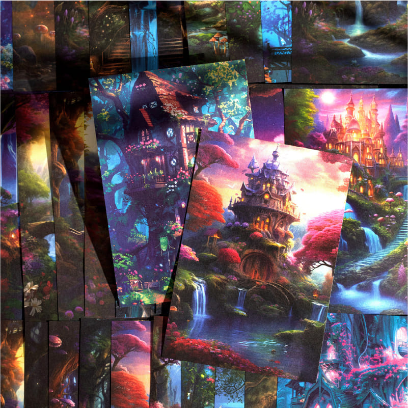 Fantasy Theme Scrapbook Paper