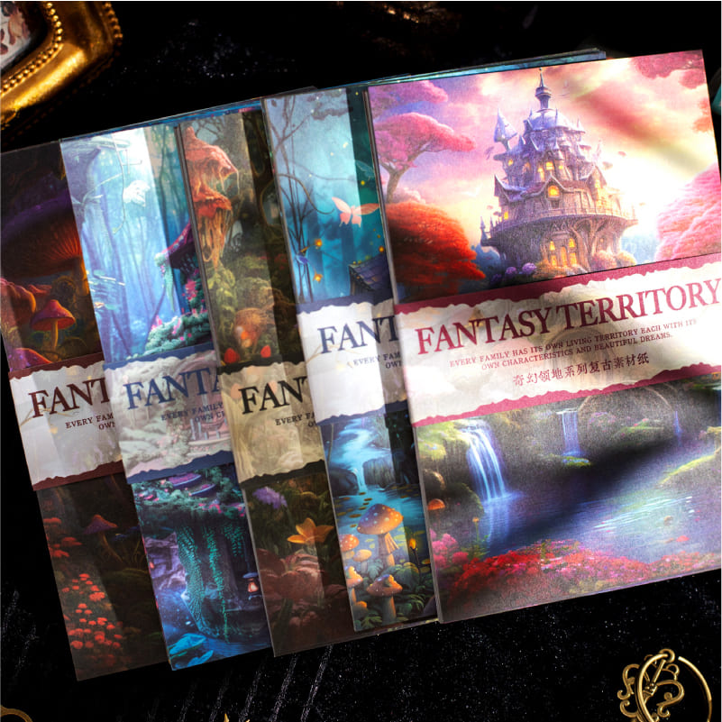 Fantasy Theme Scrapbook Paper