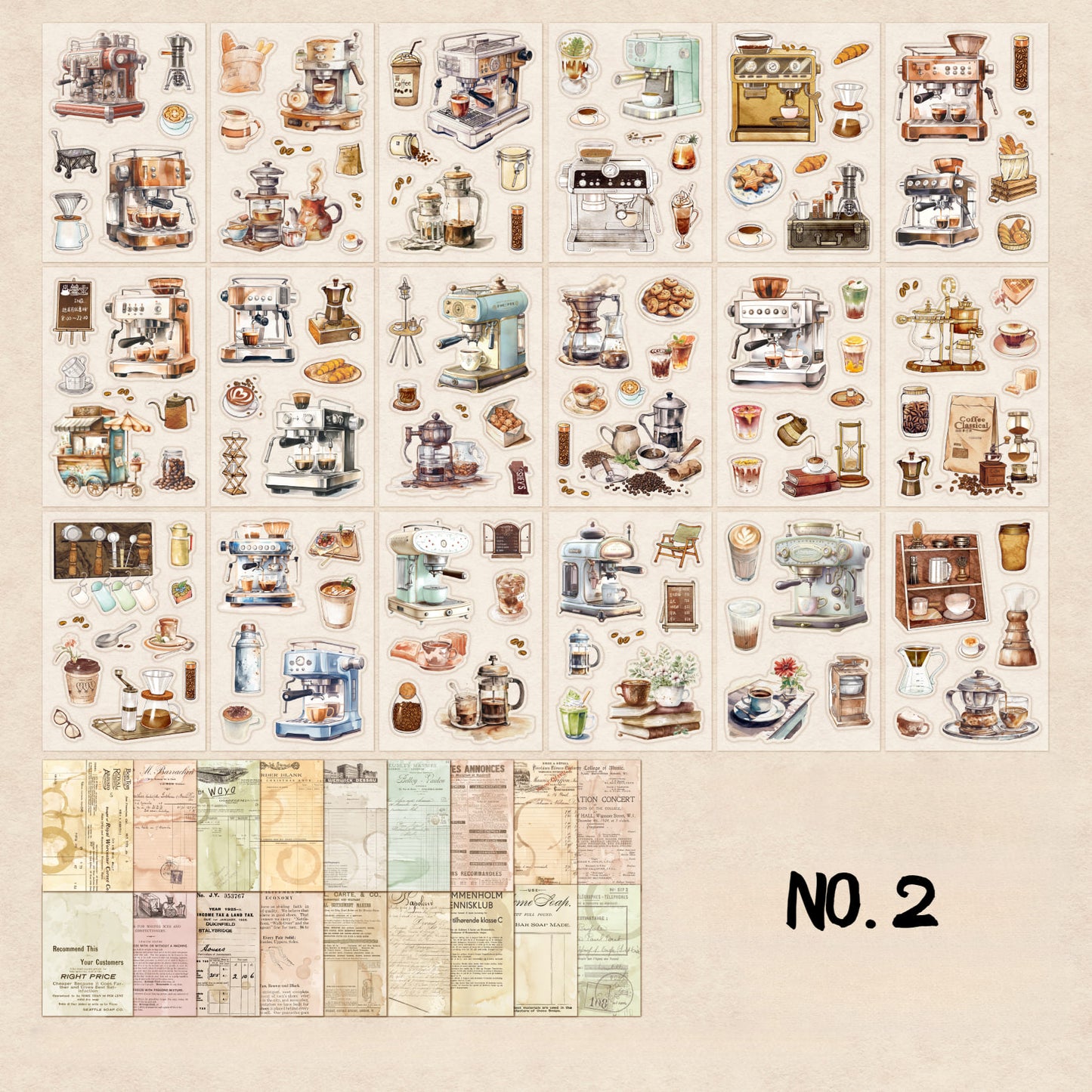 54PCS Stickers Book