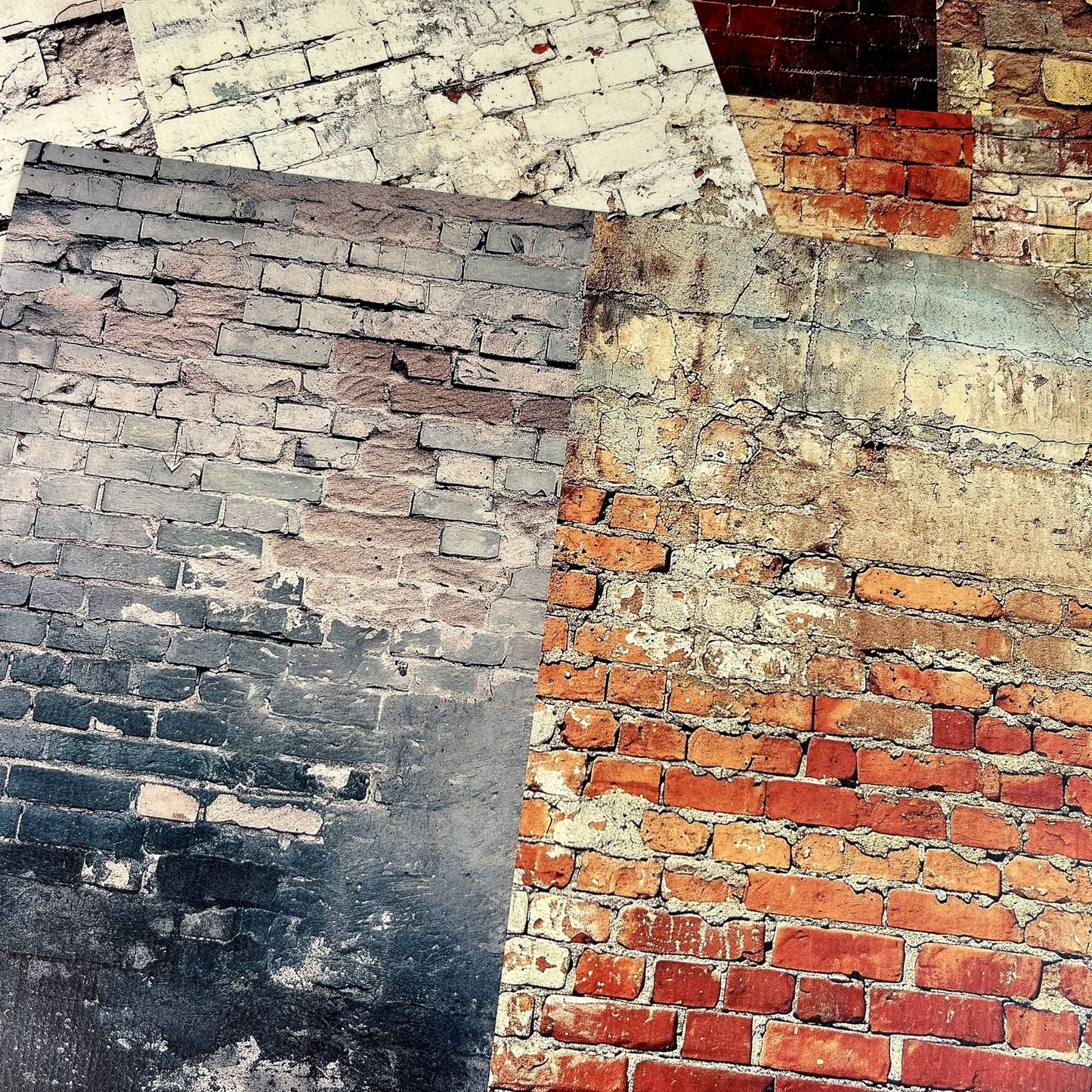 Mottled Brick Wall Scrapbook Paper