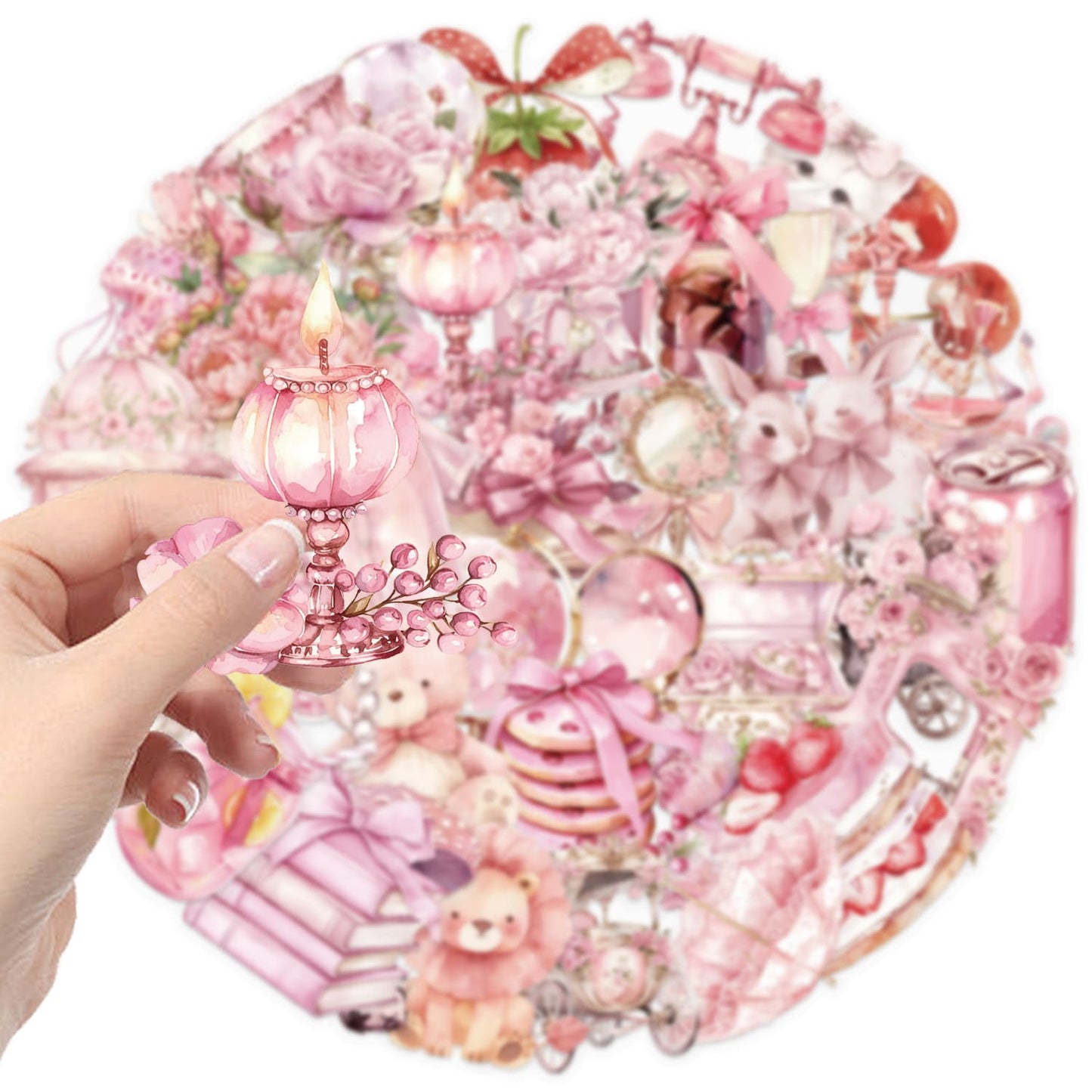 50PCS Pink Theme Sticker Pack