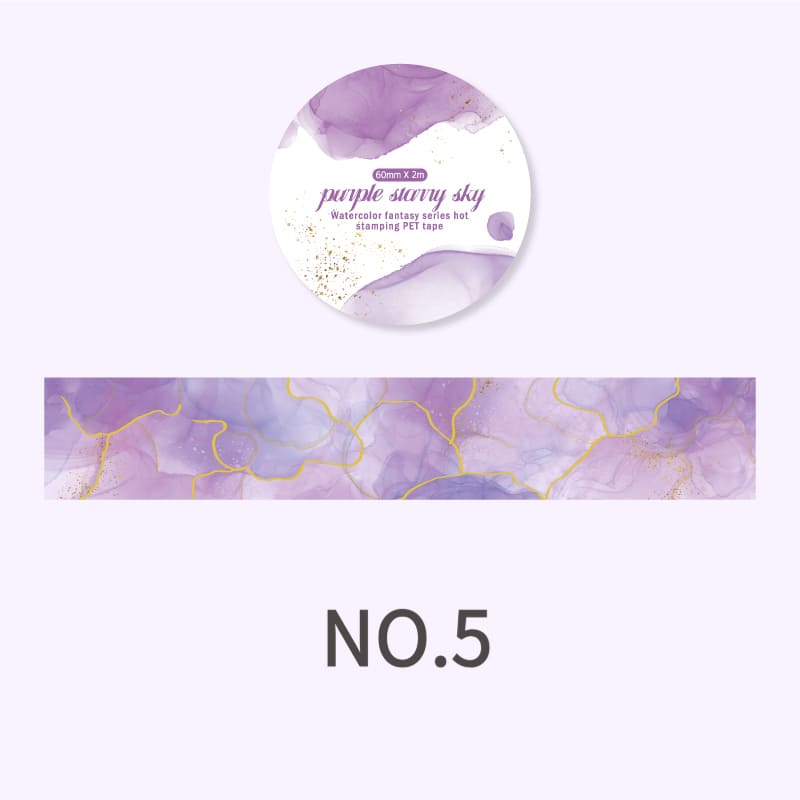 Watercolor Wash PET Tape Collection
