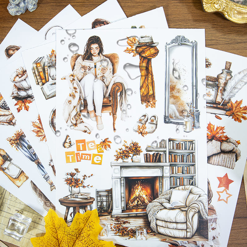 Autumn-Themed Sticker Book