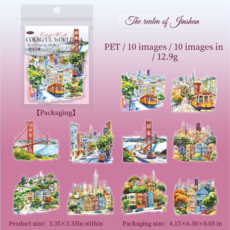City-themed Stickers
