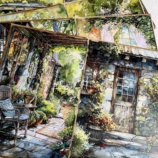 Colorful Garden Scrapbook Paper