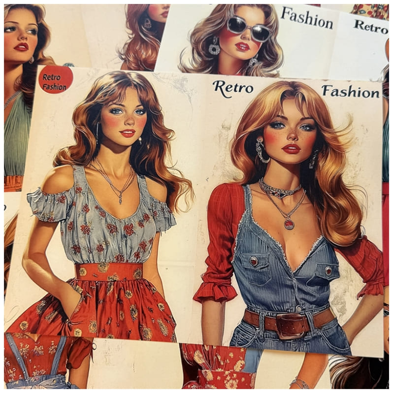Magazine Style Scrapbook Paper