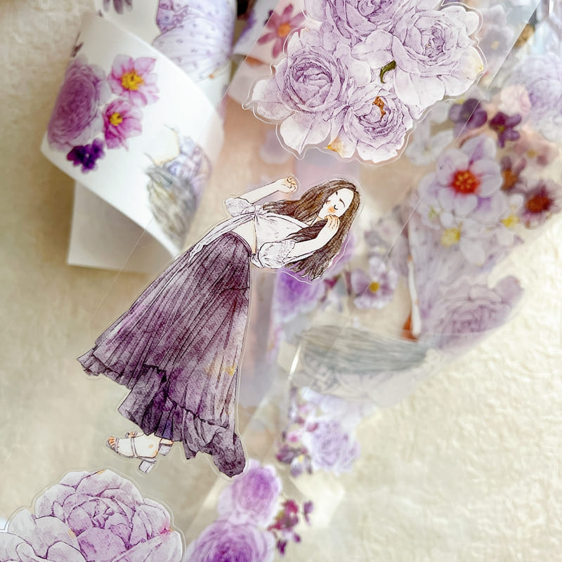 6cm*166cm Purple Girl Tape