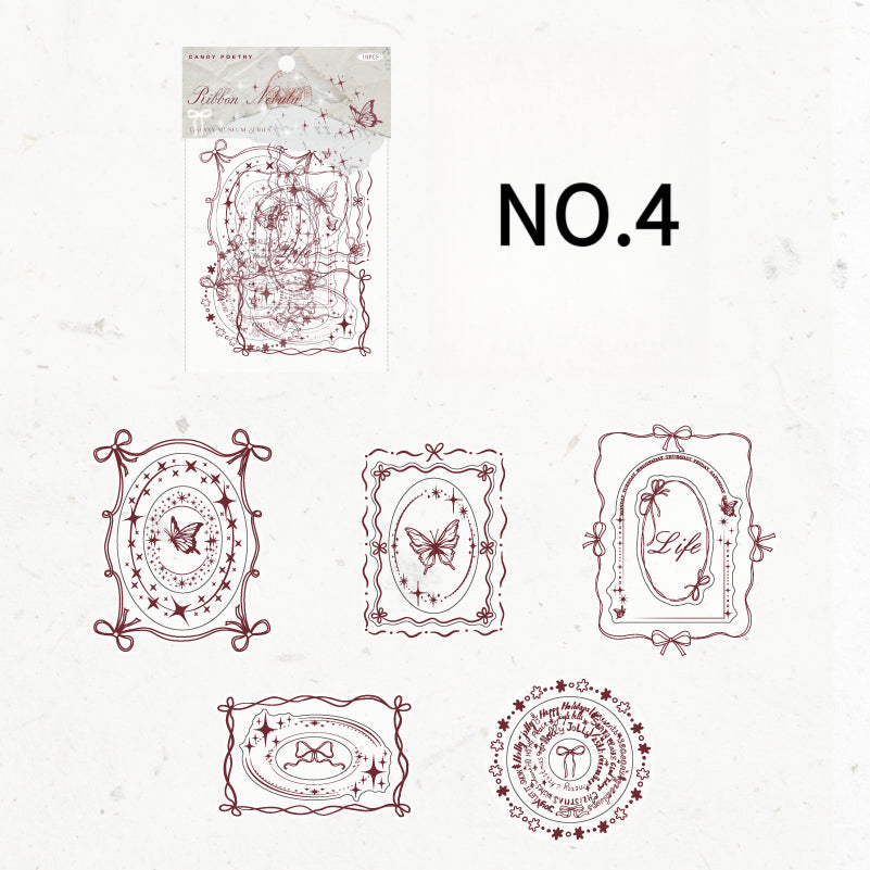 Galaxy Theme Die-cut PET Stickers