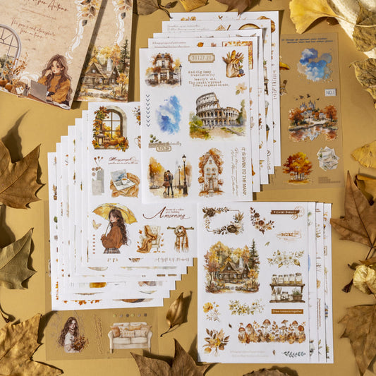 Autumn Theme Large Die-Cut Sticker Book