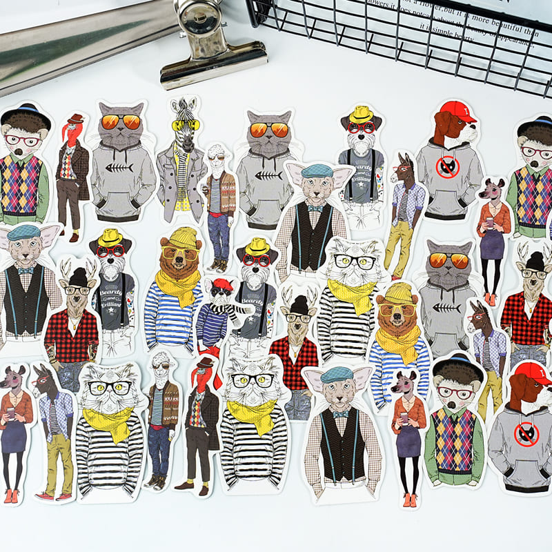 Anthropomorphic Animal Stickers